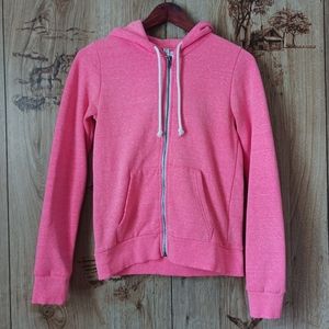 H&M Divided Florescent Hot Pink Zip Hoodie Size Small